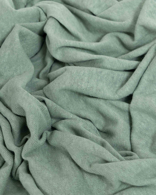 1.3m Light Turquoise Cotton & Linen Jersey