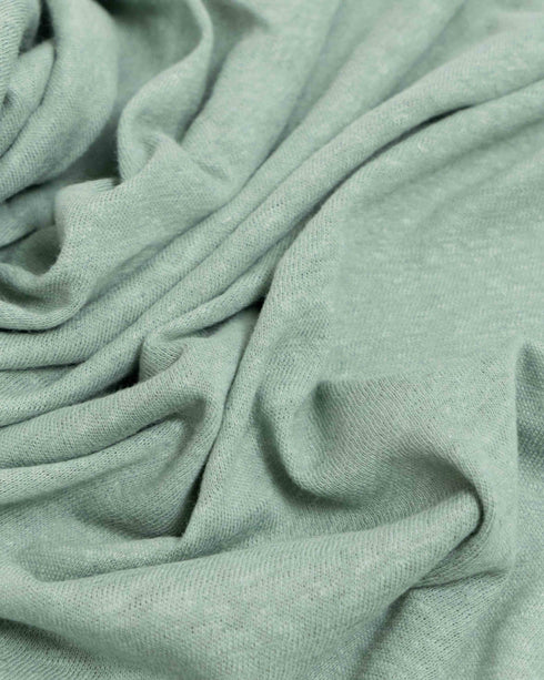 1.3m Light Turquoise Cotton & Linen Jersey