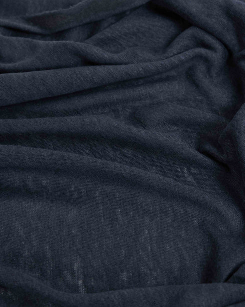 Dark Blue Linen Jersey