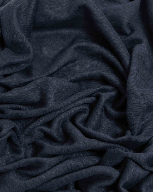 Dark Blue Linen Jersey