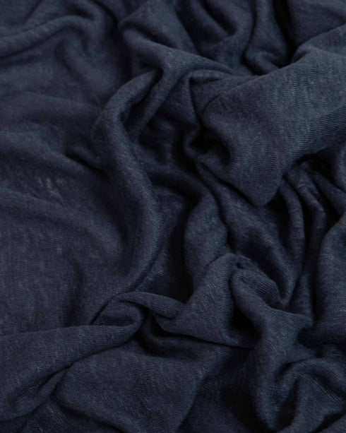 Dark Blue Linen Jersey