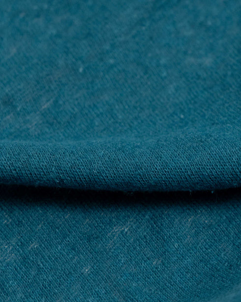 2.4m Deep Teal Organic Cotton & Linen Jersey