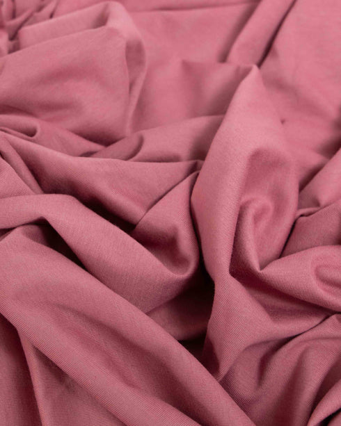 Dusty Pink organic cotton jersey (extra wide)