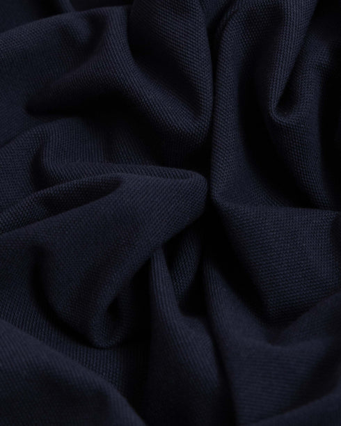 1.5m Dark Blue 100% cotton pique (extra wide)