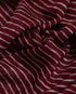 Burgundy Diagonal Striped Linen Jersey