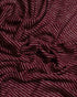 Burgundy Striped Linen Jersey