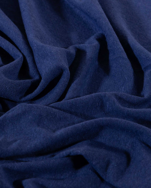 Royal Blue Cotton & Linen Jersey