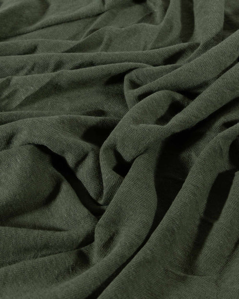 Soft Green Organic Cotton & Linen Jersey