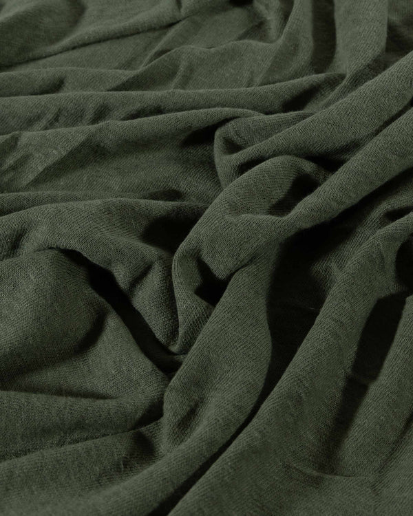 Soft Green Organic Cotton & Linen Jersey
