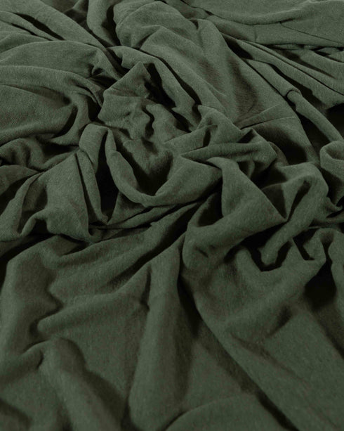 Soft Green Organic Cotton & Linen Jersey