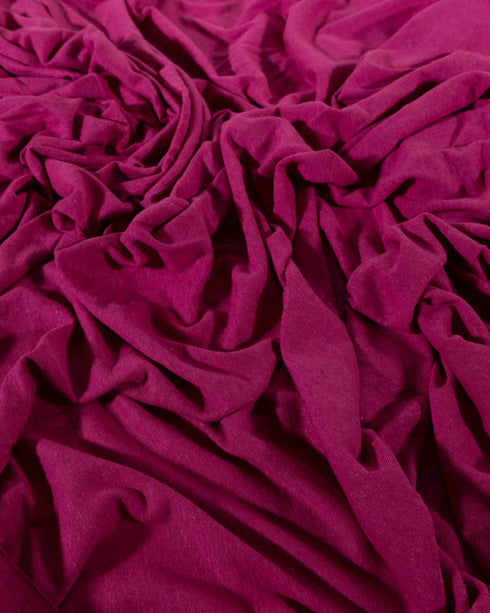 Fuchsia Organic Cotton & Linen Jersey