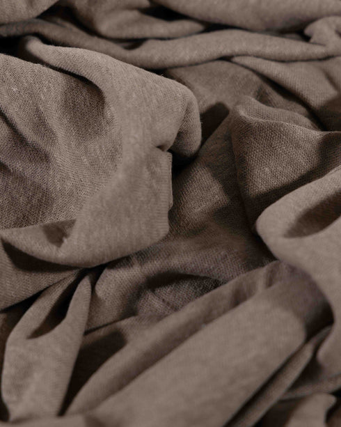 Taupe Organic Cotton & Linen Jersey