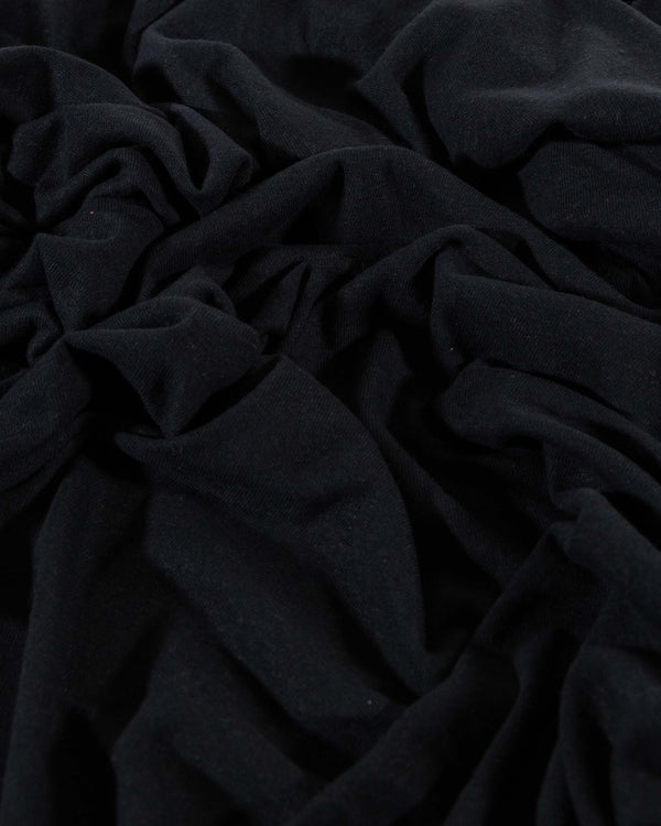 Black Cotton & Linen Jersey