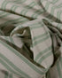 Ecru & Green Stripes Cotton Jersey