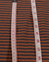 Rust & Grey Thin Stripes Cotton Jersey