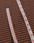 Rust & Grey Thin Stripes Cotton Jersey