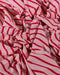 Pink Red Stripes Organic Cotton Jersey (extra wide)