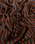 Rust & Grey Thick Stripes Organic Cotton Jersey