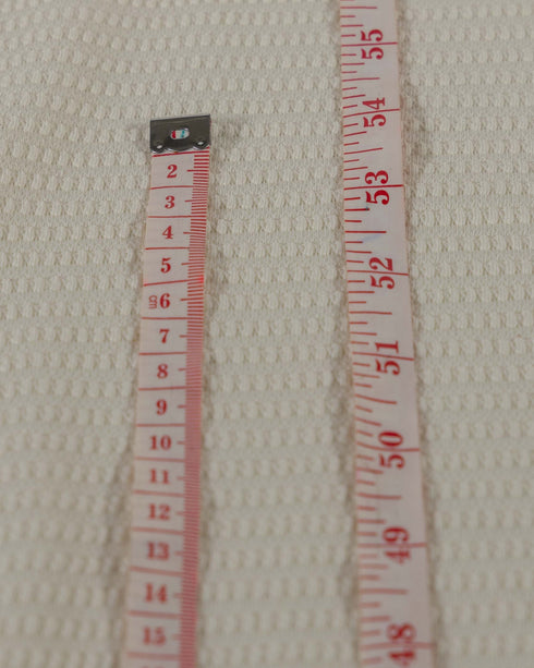 Pearl White Textured Cotton Jersey