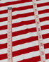 Red & White Diagonal Stripe Cotton Jersey (extra wide)