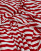 Red & White Diagonal Stripe Cotton Jersey (extra wide)
