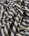 Ecru & Grey Diagonal Stripe Organic Cotton & Linen Jersey