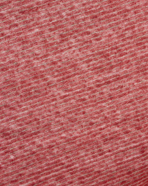 Bubblegum Pink Stripe Organic Cotton & Linen Jersey