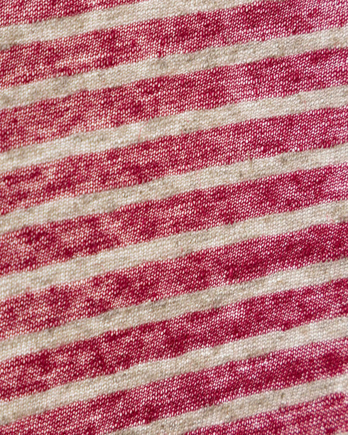 Raspberry Twist Organic Cotton & Linen Jersey
