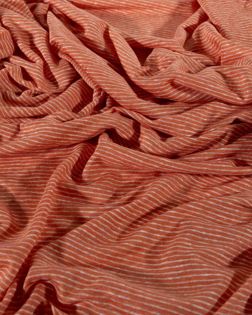 Dusty Peach Linen Jersey