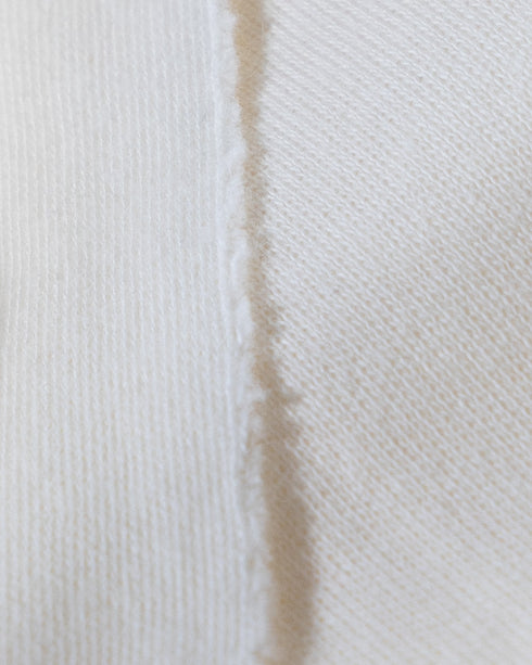 Milk White Organic Cotton Double Knit Jersey