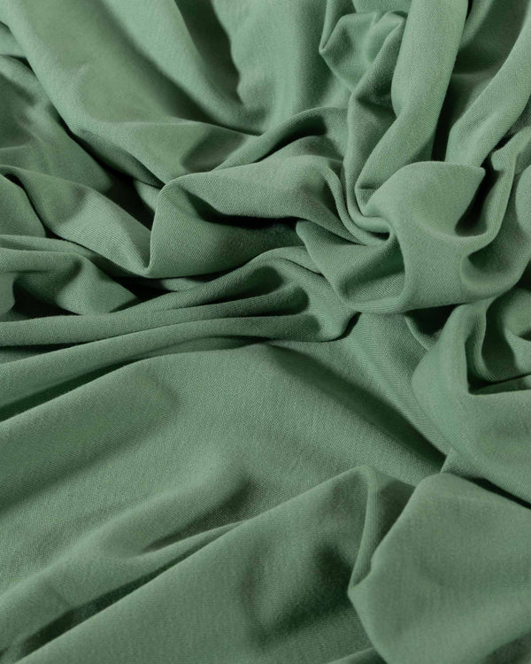 Mint Green Cotton Double Knit Jersey