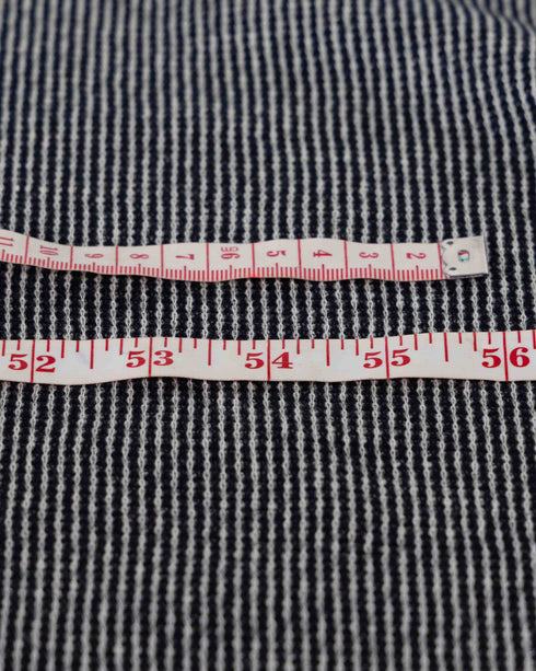 Black & White Cotton Double Knit Jersey