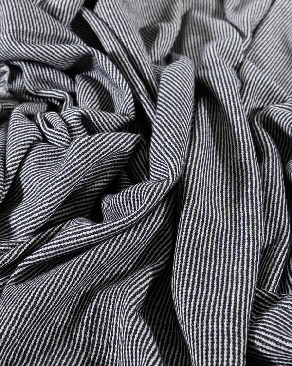 Black & White Cotton Double Knit Jersey