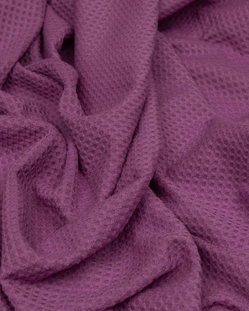 Lilac Rib Textured Cotton Jersey