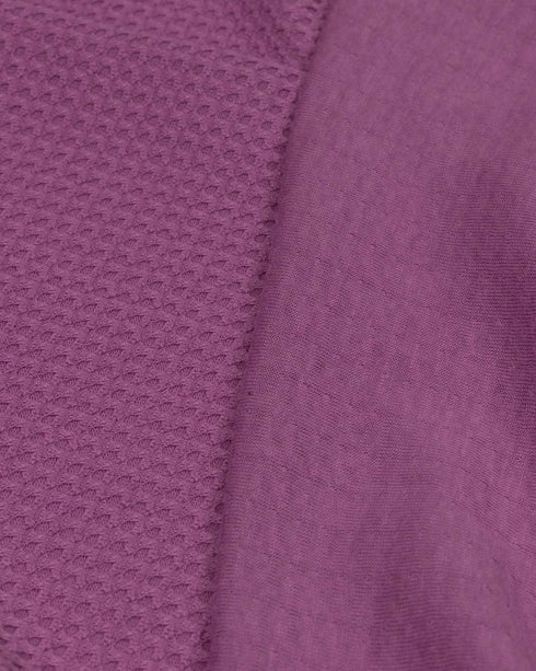 Lilac Rib Textured Cotton Jersey