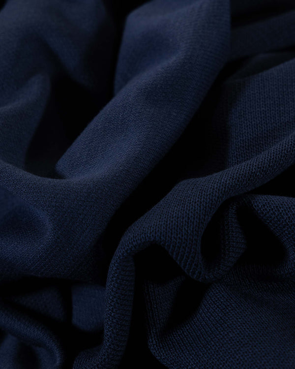 Navy Cotton Double Knit Jersey