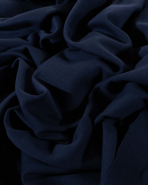 Navy Cotton Double Knit Jersey