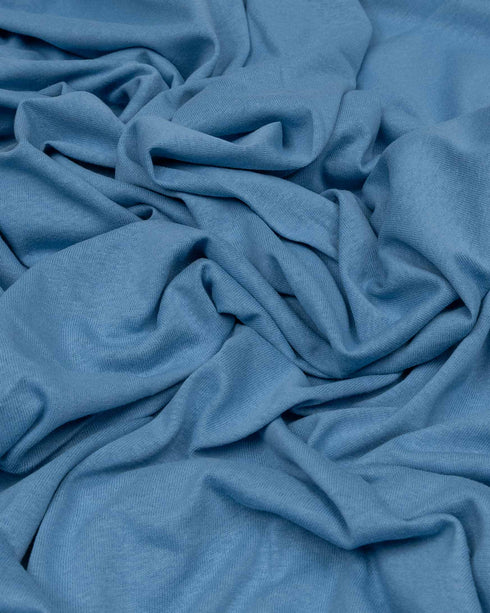 Parisian Blue cotton jersey (extra wide)