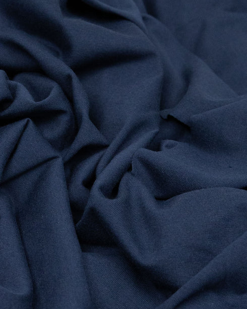 Deep Blue organic cotton jersey (extra wide)