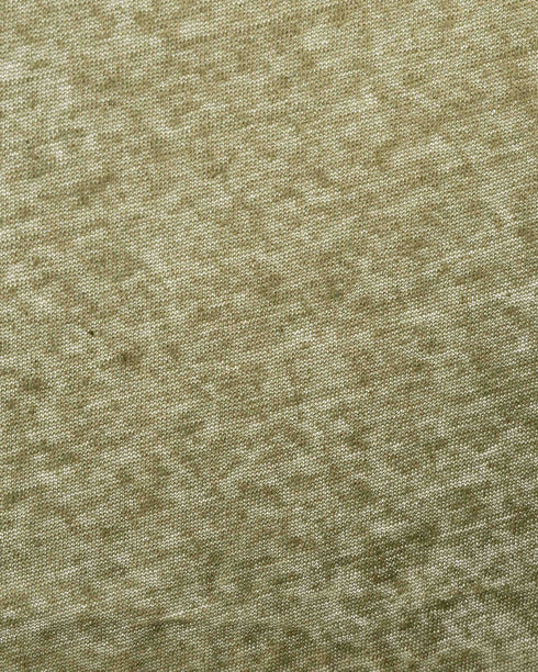 Olive Green Cotton & Linen Jersey