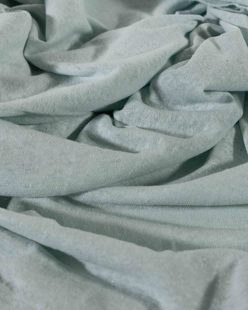 Duck Egg Blue Cotton & Linen Jersey