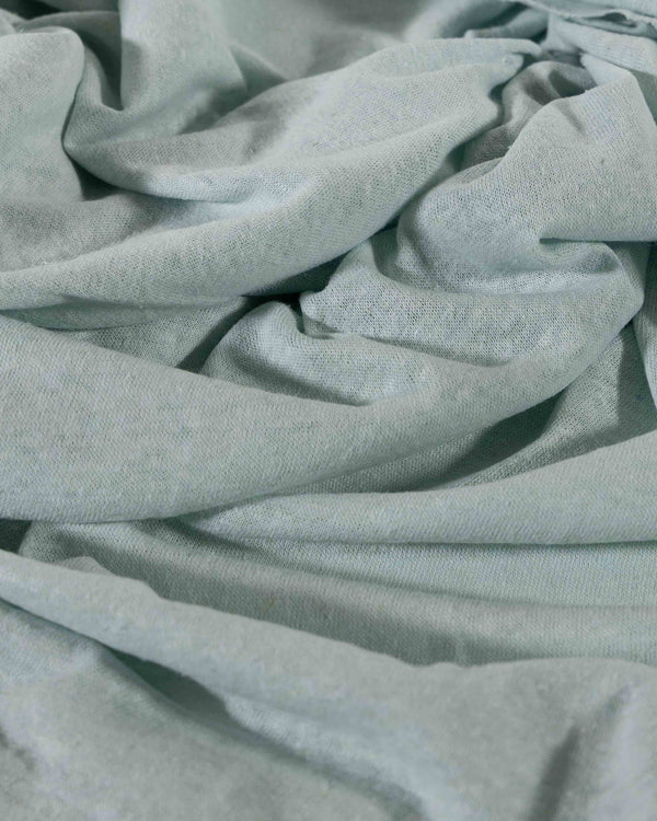 Duck Egg Blue Cotton & Linen Jersey