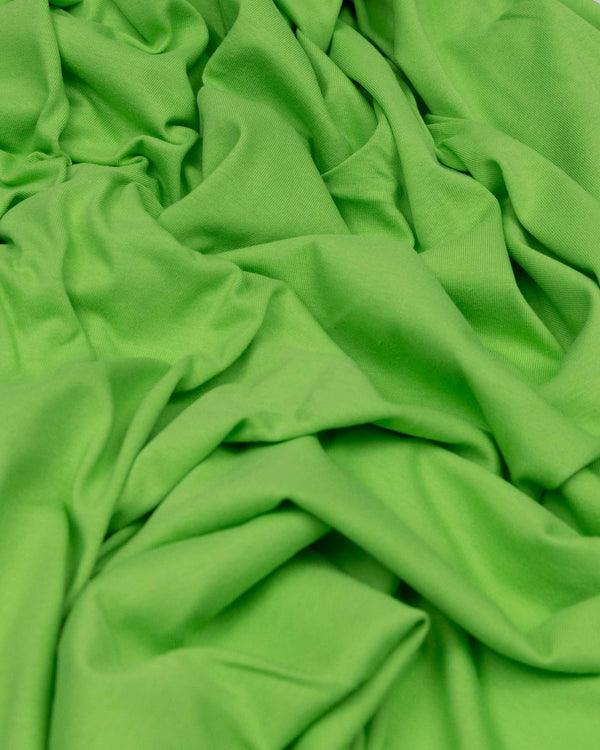 Neon Green cotton jersey (extra wide)