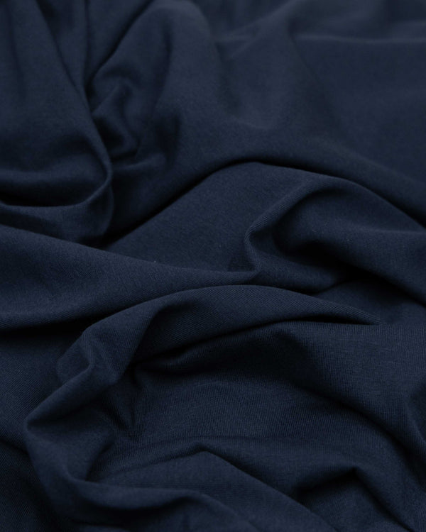 Navy Blue cotton jersey tubular