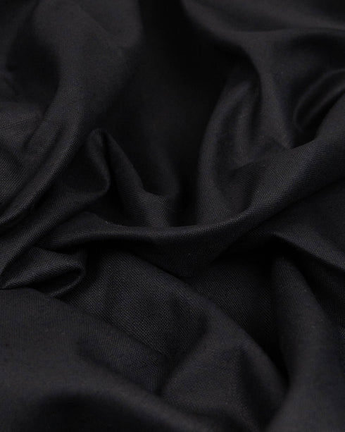 Black cotton & linen