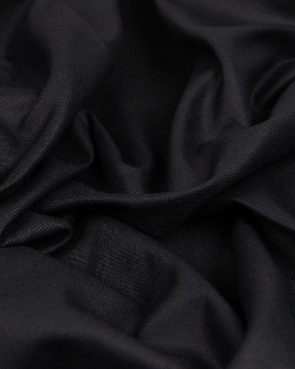 Black cotton & linen