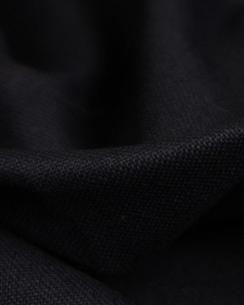 Black cotton & linen