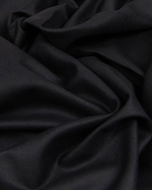 Black cotton & linen