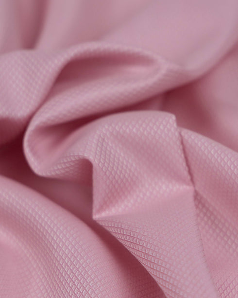 Pink Bird's Eye Weave cotton