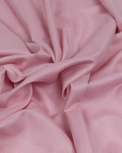 Pink Bird's Eye Weave cotton